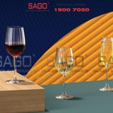  Ocean 1035W12 - Ly Thủy Tinh Ocean Madison Stripe White Wine 350ml | Nhập Khẩu Thái Lan 