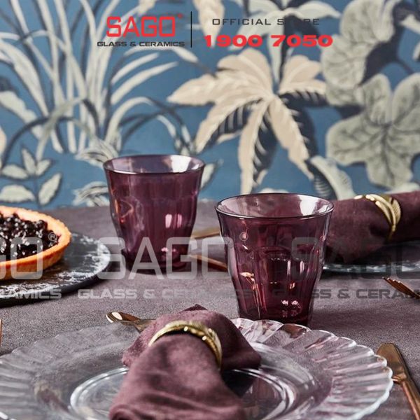  DURALEX D1027J - Ly Thủy Tinh Cường Lực Duralex Picardie Plum Glass 250ml | Nhập Khẩu Pháp 