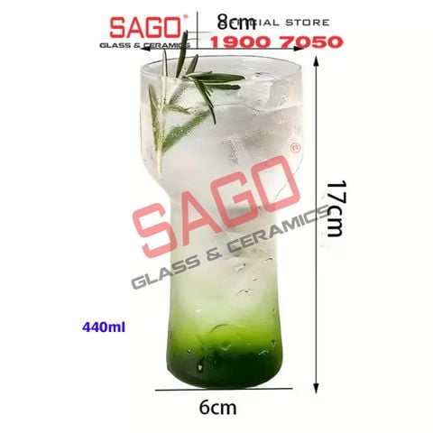  Deli DCS3460-2 - Ly Thủy Tinh Delisoga Symbio Cocktail Gin Glass 440ml | Thủy Tinh Cao Cấp 