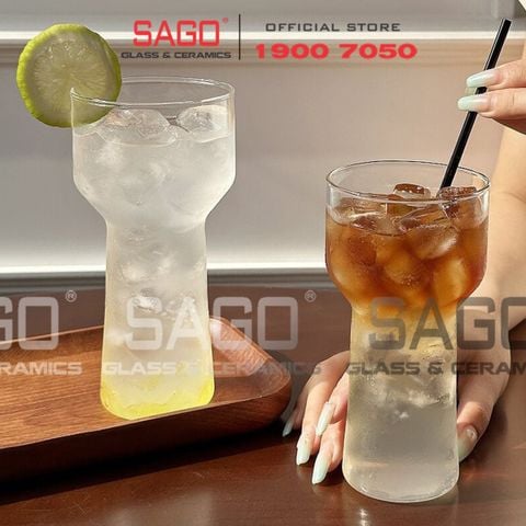  Deli DCS3460-2 - Ly Thủy Tinh Delisoga Symbio Cocktail Gin Glass 440ml | Thủy Tinh Cao Cấp 