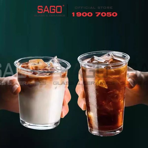  INS 9016 - Ly Thủy Tinh Miệng Loe INS Flared Mouth Highball Glass 420ml | Thủy Tinh Cao Cấp 