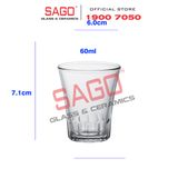  DURALEX D1002A - Ly Thủy Tinh Cường Lực Duralex Amalfi Trong Clear Glass 90ml | Nhập Khẩu Pháp 