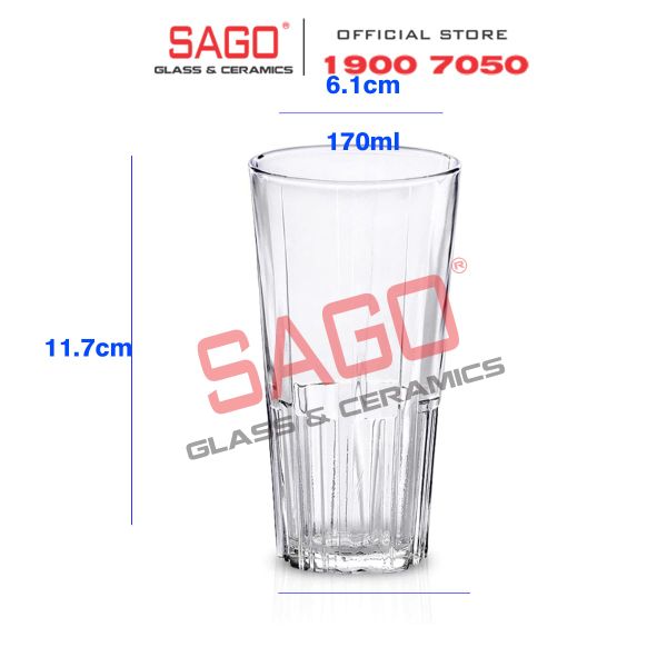  DURALEX D1080A - Ly Thủy Tinh Cường Lực Duralex Jazz Clear Glass 170ml | Nhập Khẩu Pháp 