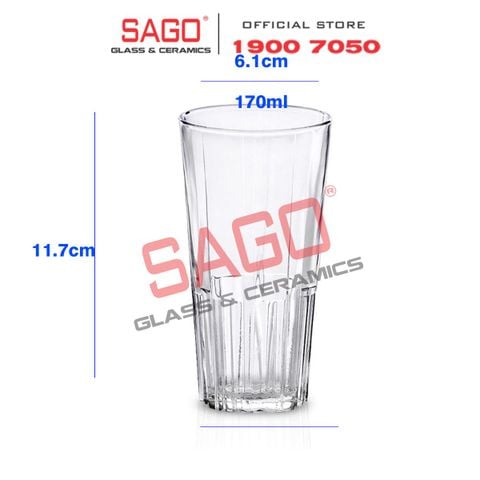  DURALEX D1080A - Ly Thủy Tinh Cường Lực Duralex Jazz Clear Glass 170ml | Nhập Khẩu Pháp 