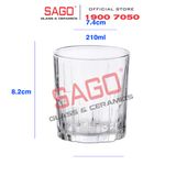  DURALEX D1081A - Ly Thủy Tinh Cường Lực Duralex Jazz Clear Glass 210ml | Nhập Khẩu Pháp 