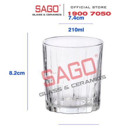  DURALEX D1081A - Ly Thủy Tinh Cường Lực Duralex Jazz Clear Glass 210ml | Nhập Khẩu Pháp 