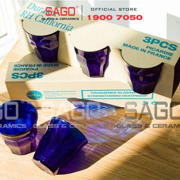  DURALEX D1027F - Ly Thủy Tinh Cường Lực Duralex Picardie Saphir Glass 250ml | Nhập Khẩu Pháp 