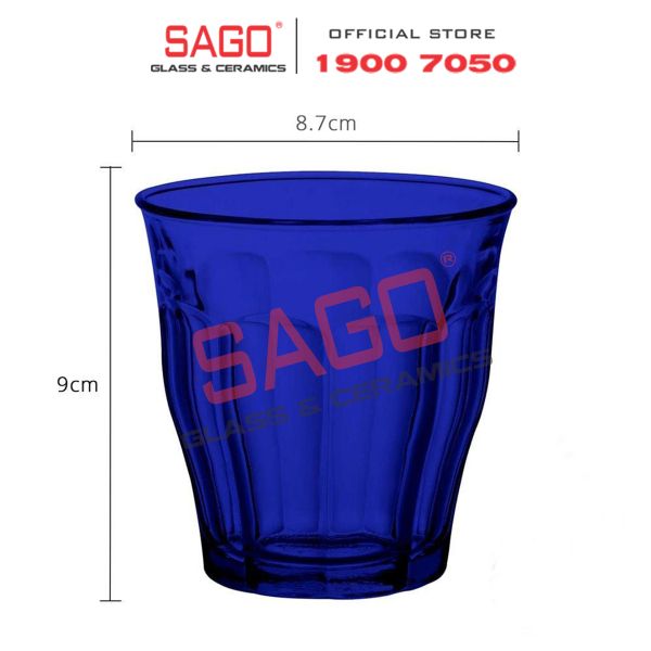  DURALEX D1027F - Ly Thủy Tinh Cường Lực Duralex Picardie Saphir Glass 250ml | Nhập Khẩu Pháp 