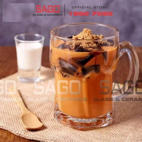  LG-313013 - Ly Thủy Tinh Lucky Euro Mug 360ml | Nhập Khẩu Thái Lan 