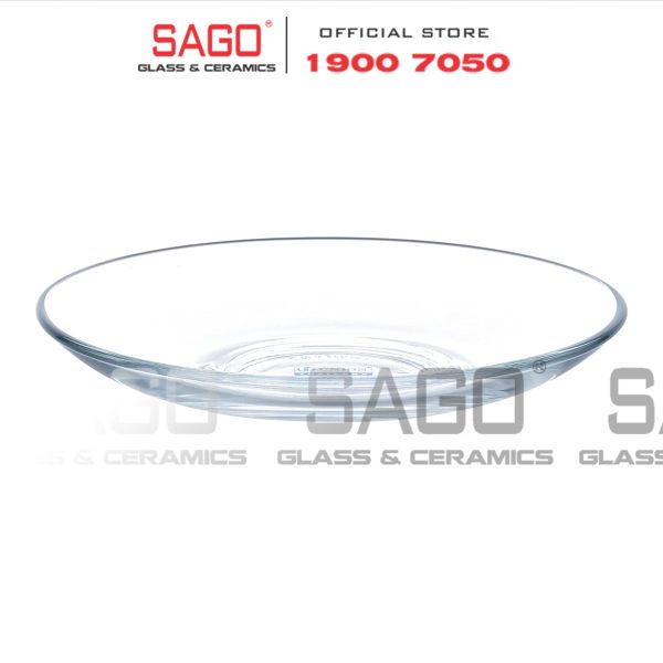  LG-755404(754) - Dĩa Lót Thủy Tinh Lucky Clear Saucer 11cm | Nhập Khẩu Thái Lan 