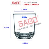  PG359 - Ly Thủy Tinh Prim Brio CB Tumbler 215ml | Nhập Khẩu Thái Lan 