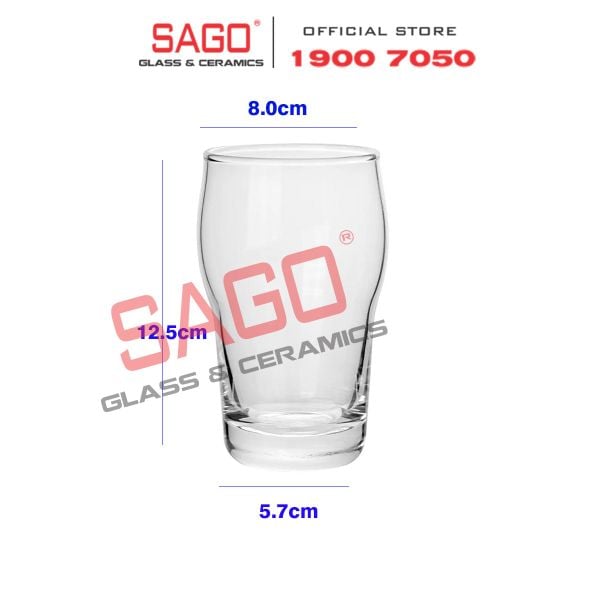  Ocean B25412 - Ly Thủy Tinh Ocean Belly Tumbler Glass 355ml | Nhập Khẩu Thái Lan 