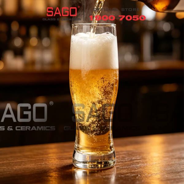 Ocean B25414 - Ly Thủy Tinh Ocean Belly Pilsner Glass 410ml | Nhập Khẩu Thái Lan 