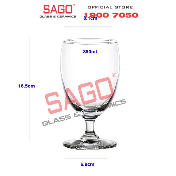  Ocean 1501G12 - Ly Thủy Tinh Ocean Classic Goblet 350ml | Nhập Khẩu Thái Lan 