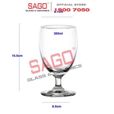  Ocean 1501G12 - Ly Thủy Tinh Ocean Classic Goblet 350ml | Nhập Khẩu Thái Lan 