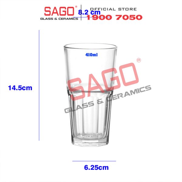  PG390 - Ly Thủy Tinh Prim Metro Hight Ball 410ml | Nhập Khẩu Thái Lan 