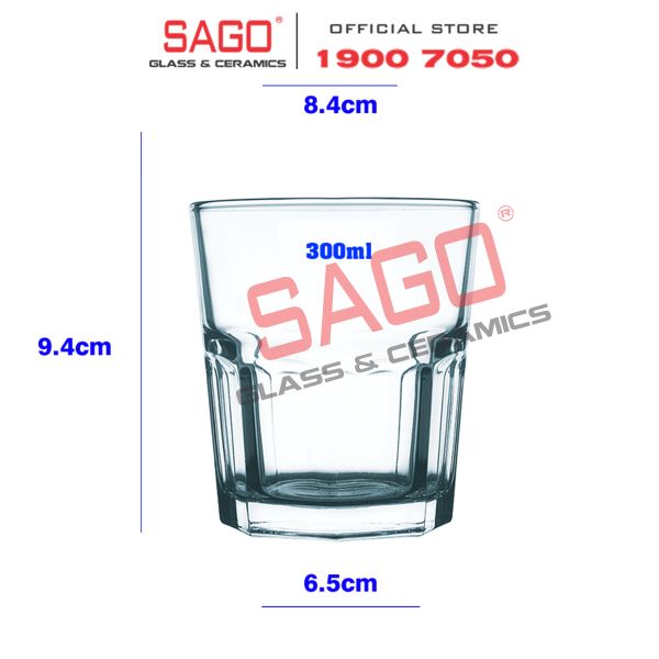  PG389 - Ly Thủy Tinh Prim Metro Rock 300ml | Nhập Khẩu Thái Lan 