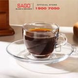  PG310 - Tách Thủy Tinh Prim Earl's Cup 220ml | Nhập Khẩu Thái Lan 