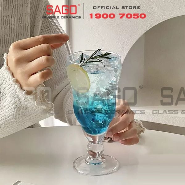  Deli EJ7645 - Ly thủy tinh Deli Poco Soda Glass 450ml | Thủy Tinh Cao Cấp 