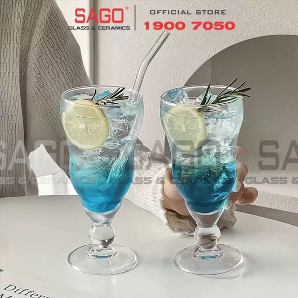  Deli EJ7645 - Ly thủy tinh Deli Poco Soda Glass 450ml | Thủy Tinh Cao Cấp 