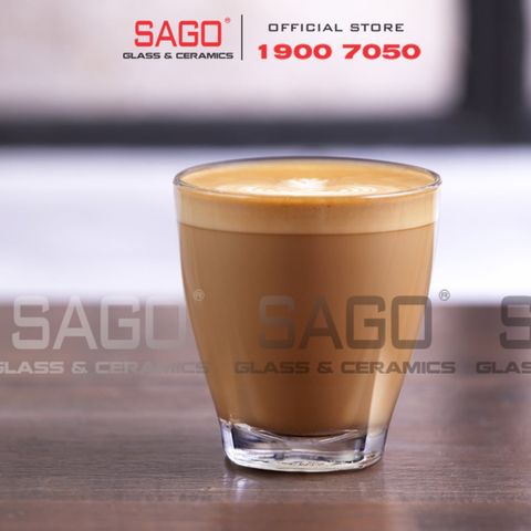  Ocean P02407 - Ly Thủy Tinh Ocean Caffe Latte Moderno 280ml | Nhập Khẩu Thái Lan 