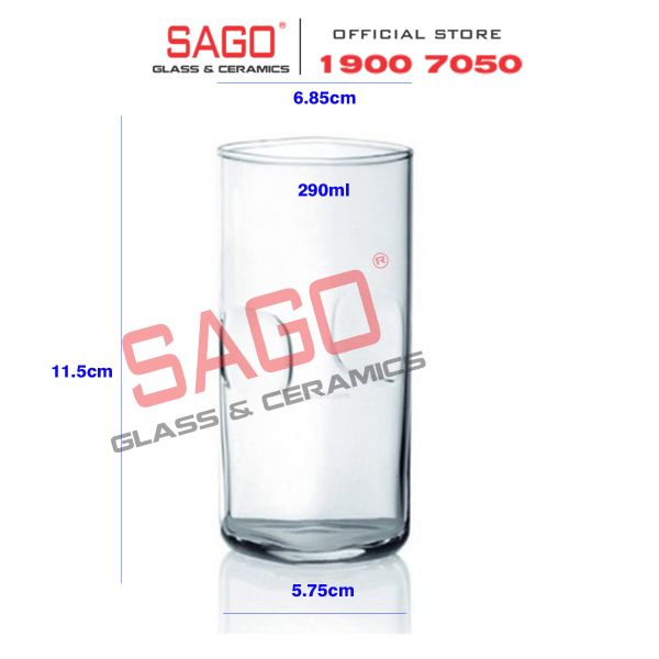  Ocean B02110 - Ly Thủy Tinh Bấm Ocean Unity Hi Ball 290ml | Nhập Khẩu Thái Lan 