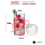  LIBBEY 2611 - Ly thủy tinh Vuông Libbey Venice Juice Glass 300ml | Thủy Tinh Cao Cấp 