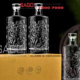  Bình Chiết Rượu , Bình Ngâm Rượu Rồng 500ml | Nắp Thủy Tinh Cao Su 