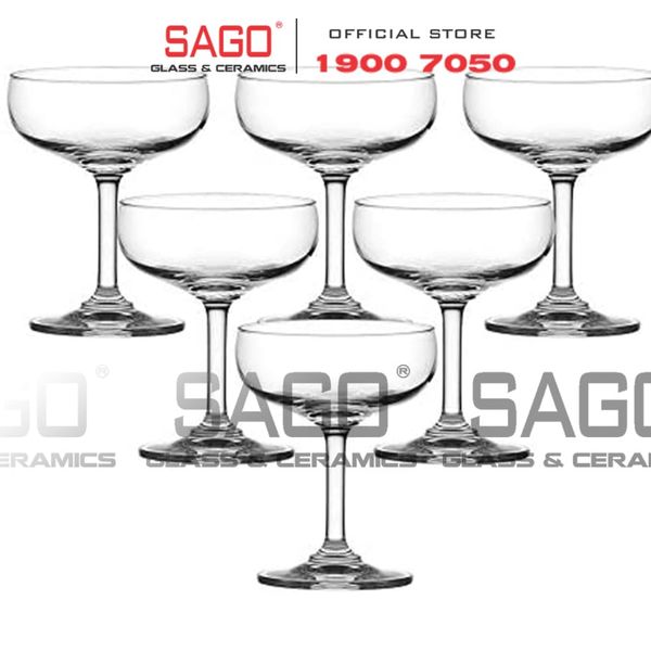  Ocean 1501S05 - Ly Thủy Tinh Ocean Classic Saucer Champagne 135ml | Nhập Khẩu Thái Lan 