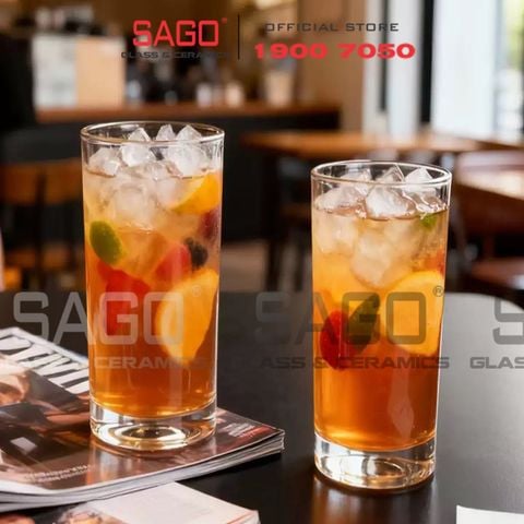  Ocean C24016 - Ly Thủy Tinh Ocean FYN Long Drink 460ml | Nhập Khẩu Thái Lan 