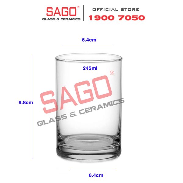  Ocean B01408 - Ly Thủy Tinh Ocean High Ball Glass 245ml | Nhập Khẩu Thái Lan 