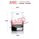  Ocean B00406 - Ly Thủy Tinh Ocean Sanmarino 175ml | Nhập Khẩu Thái Lan 