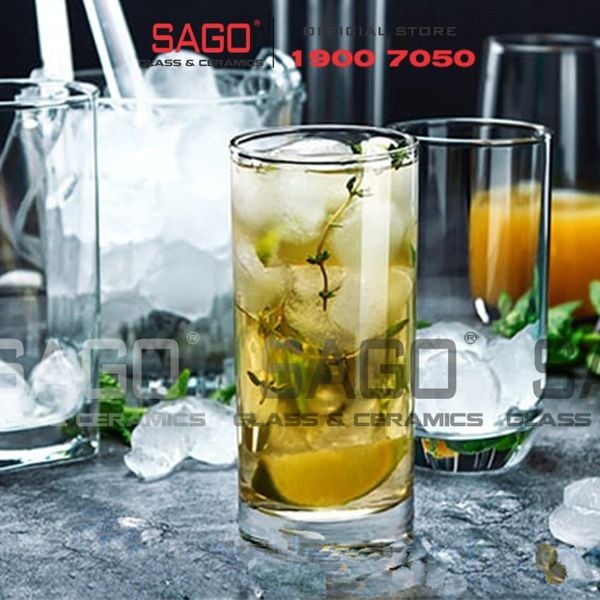  Ocean B00412 - Ly Thủy Tinh Ocean Sanmarino Hi Ball Glass 350ml | Nhập Khẩu Thái Lan 