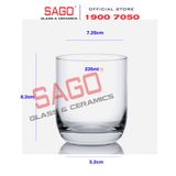  Ocean B00309 - Ly Thủy Tinh Ocean Top Drink 235ml | Nhập Khẩu Thái Lan 