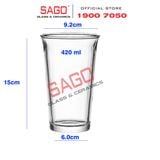  INS 9016 - Ly Thủy Tinh Miệng Loe INS Flared Mouth Highball Glass 420ml | Thủy Tinh Cao Cấp 