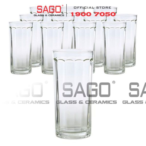  LG-133213 - Ly Thủy Tinh Lucky Rome Strip Tumbler 360ml | Nhập Khẩu Thái Lan 