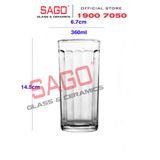  LG-133213 - Ly Thủy Tinh Lucky Rome Strip Tumbler 360ml | Nhập Khẩu Thái Lan 