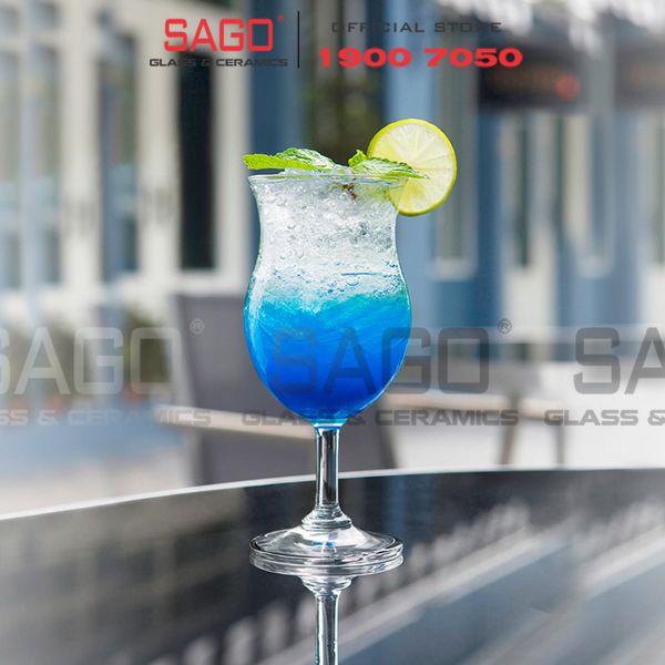  Ocean 1522H12 - Ly thủy Tinh Sinh Tố Ocean Cuba Poco Grand 350ml | Nhập Khẩu Thái Lan 