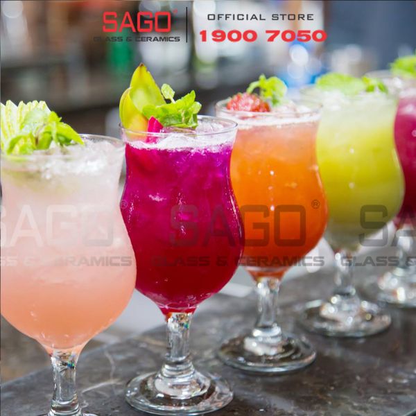  Ocean 1522H12 - Ly thủy Tinh Sinh Tố Ocean Cuba Poco Grand 350ml | Nhập Khẩu Thái Lan 