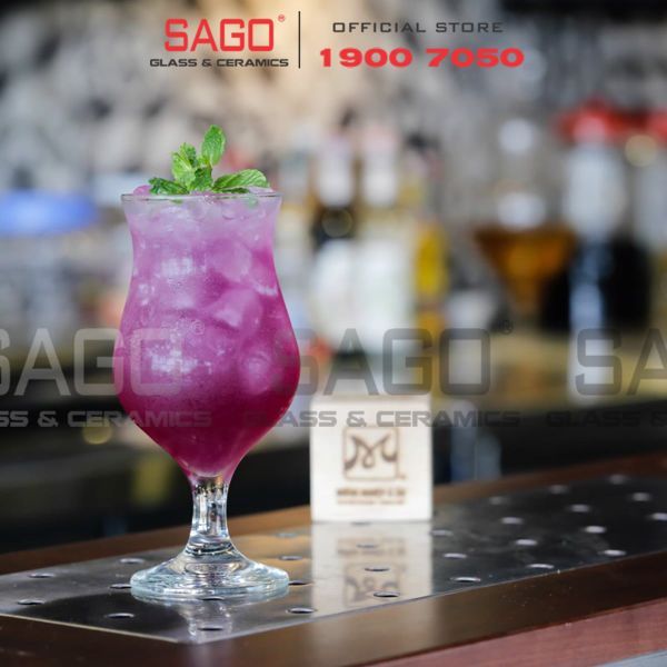  Ocean 1522H12 - Ly thủy Tinh Sinh Tố Ocean Cuba Poco Grand 350ml | Nhập Khẩu Thái Lan 