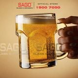  PG332 - Ly Thủy Tinh Prim Titan Beer Mug 355ml | Nhập Khẩu Thái Lan 
