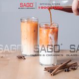  LG-133213 - Ly Thủy Tinh Lucky Rome Strip Tumbler 360ml | Nhập Khẩu Thái Lan 