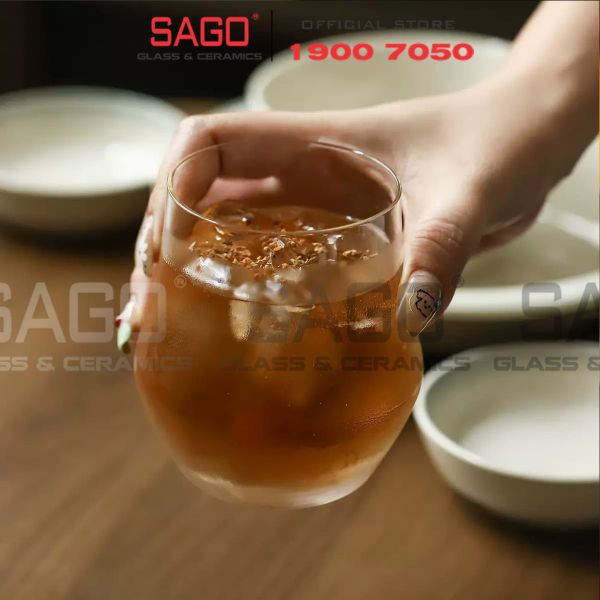  Deli DCS3018-1 - Ly Thủy Tinh Deli Lexinton Rock 370ml | Thủy Tinh Cao Cấp 