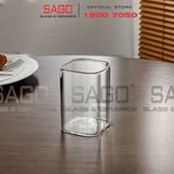  INS 1001-1 -  Ly Thủy Tinh INS Borosilicate Plaza Rock Glass 270ml | Thủy Tinh Cao Cấp 