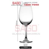  Deli EJ5201 - Ly Thủy Tinh Apple Green Madison White Wine Glass 350ml | Thủy Tinh Cao Cấp 