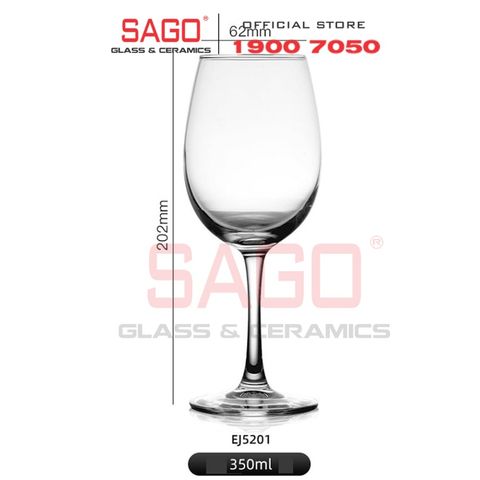  Deli EJ5201 - Ly Thủy Tinh Apple Green Madison White Wine Glass 350ml | Thủy Tinh Cao Cấp 