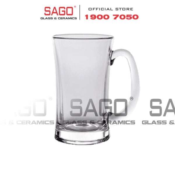  Ocean P00740- Ly Thủy Tinh Ocean Lugano Beer Mug 330ml | Nhập Khẩu Thái Lan 