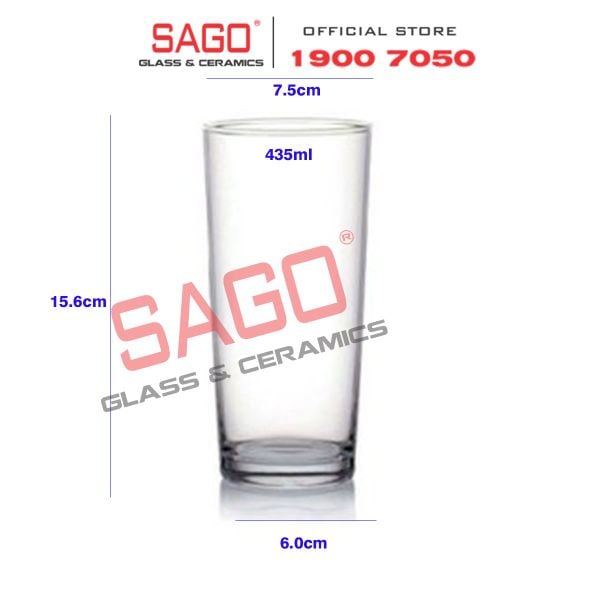  Ocean B06515 - Ly Thủy Tinh Ocean Nova Long Drink 435ml | Nhập Khẩu Thái Lan 