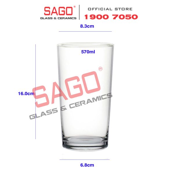  Ocean B06520 - Ly Thủy Tinh Ocean Nova Long Drink 570ml | Nhập Khẩu Thái Lan 