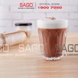  LG-100605(48) - Ly Thủy Tinh Lucky Lotus Rock Glass 125ml | Nhập Khẩu Thái Lan 